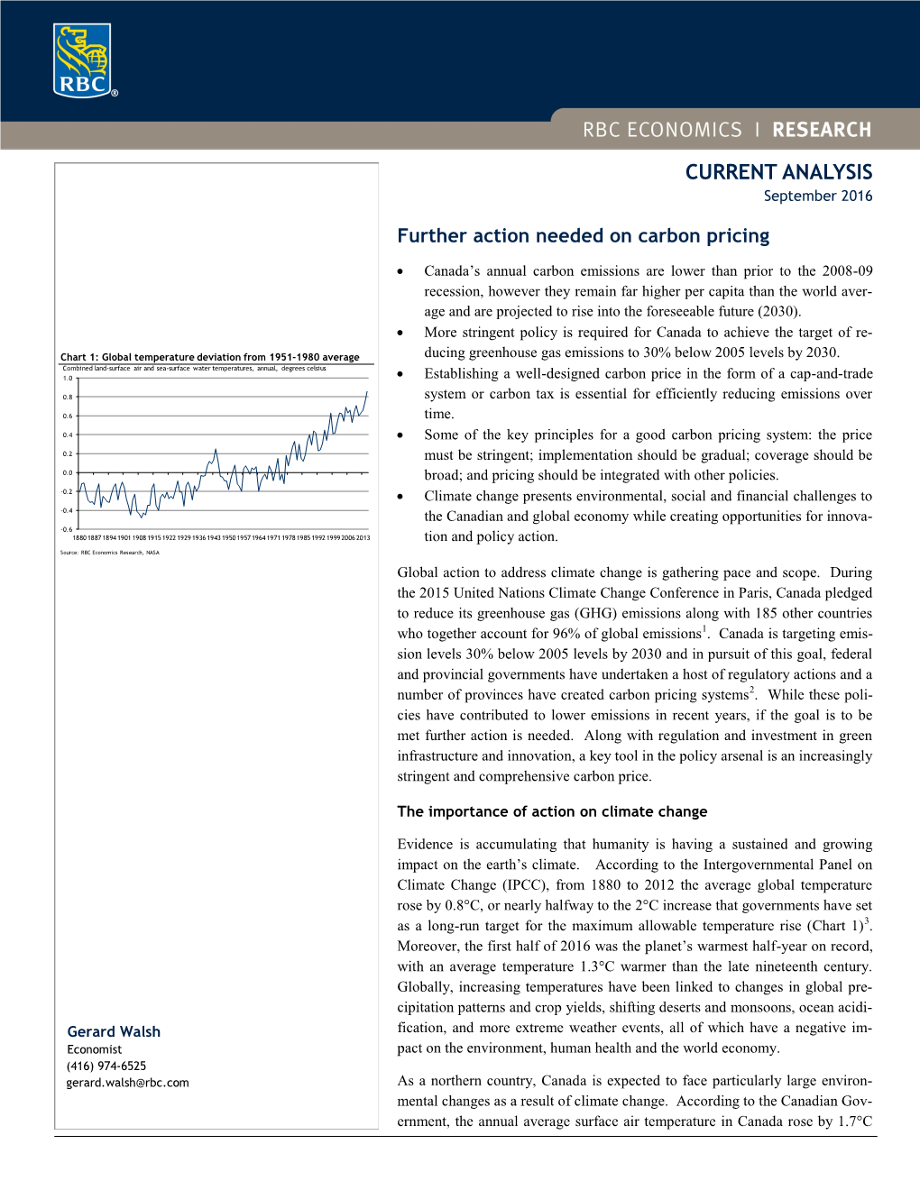 Download PDF Further Action Needed on Carbon Pricing