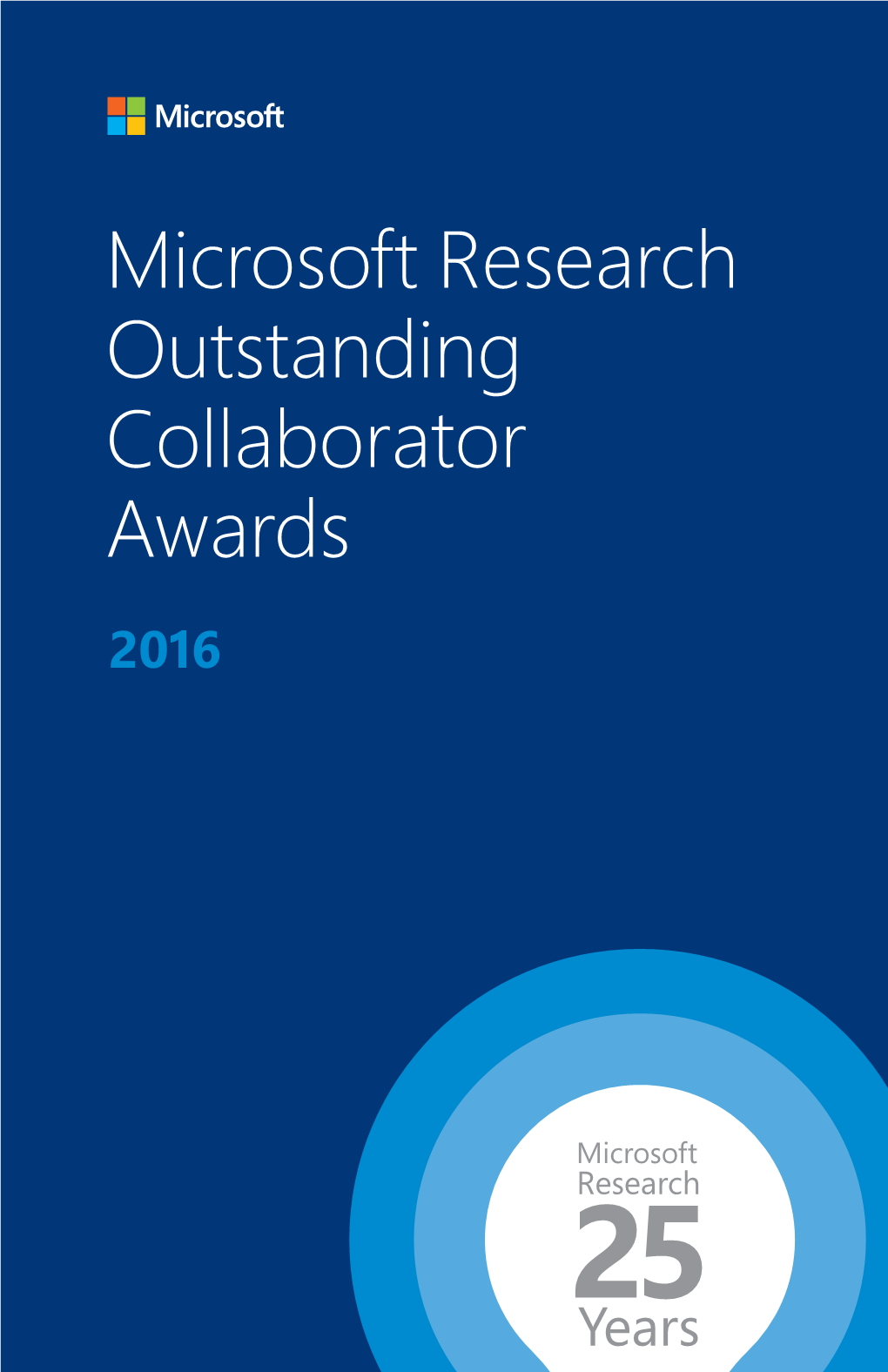 Outstanding Collaborator Award Booklet