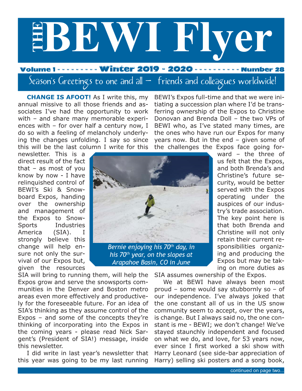 2019 BEWI Flyer