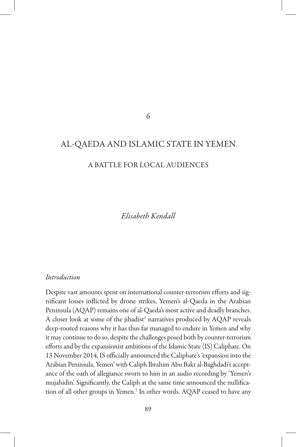 Al-Qaeda and Islamic State in Yemen