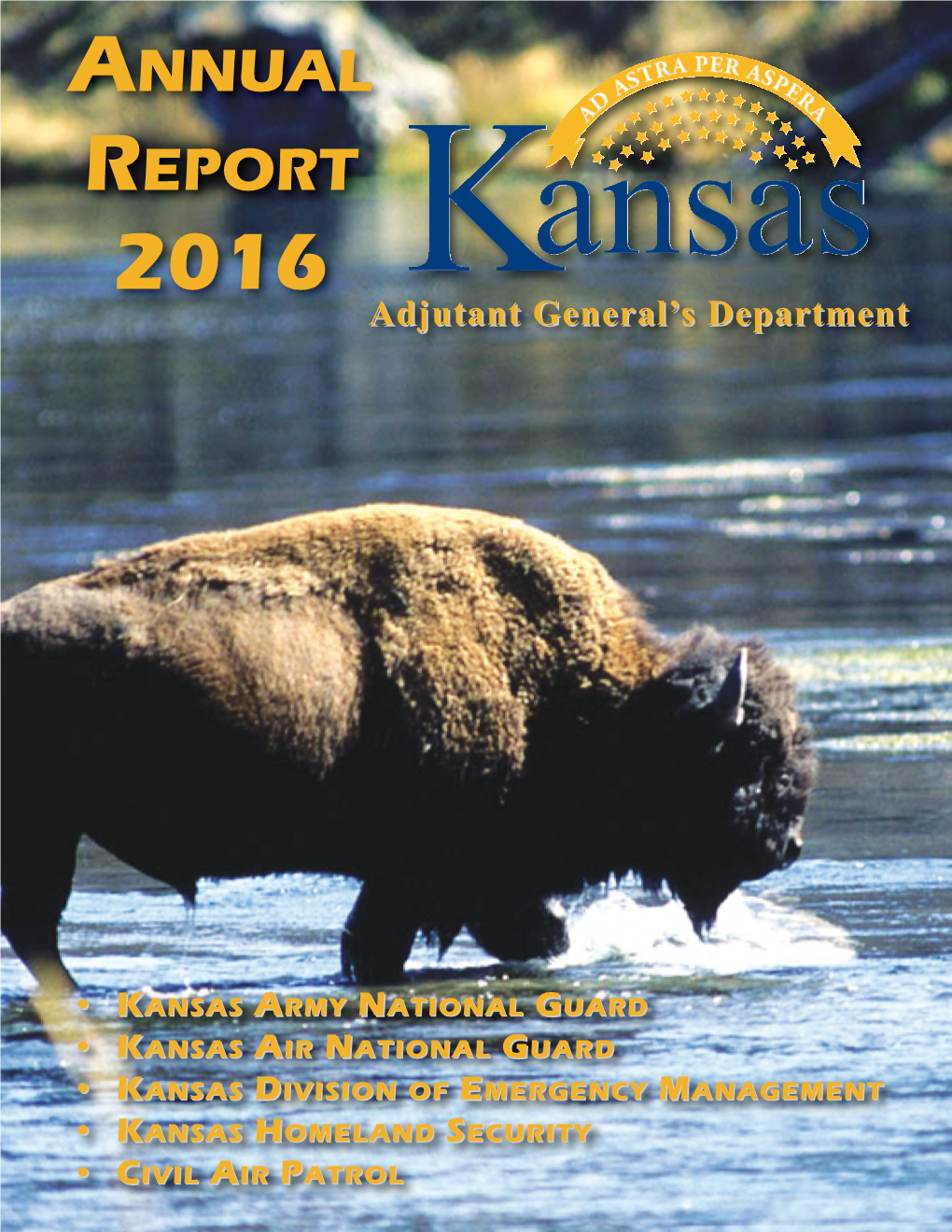 ANNUAL REPORT 2016 Adjutantadjutant General’Sgeneral’S Departmentdepartment