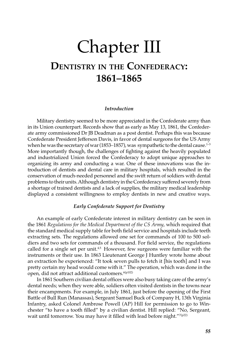 Chapter III, Dentistry in the Confederacy