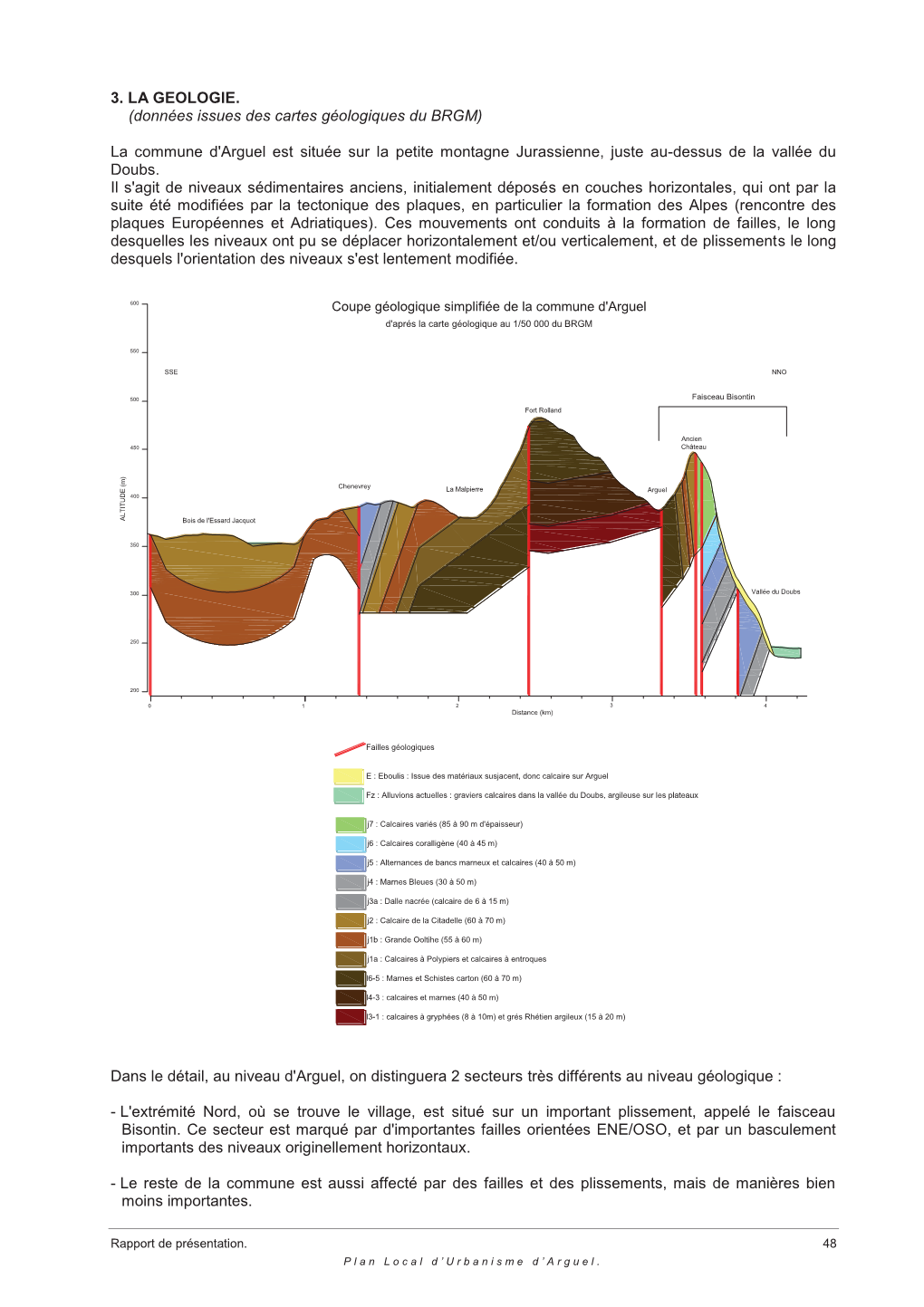 3. LA GEOLOGIE. (Données Issues Des Cartes Géologiques Du BRGM)