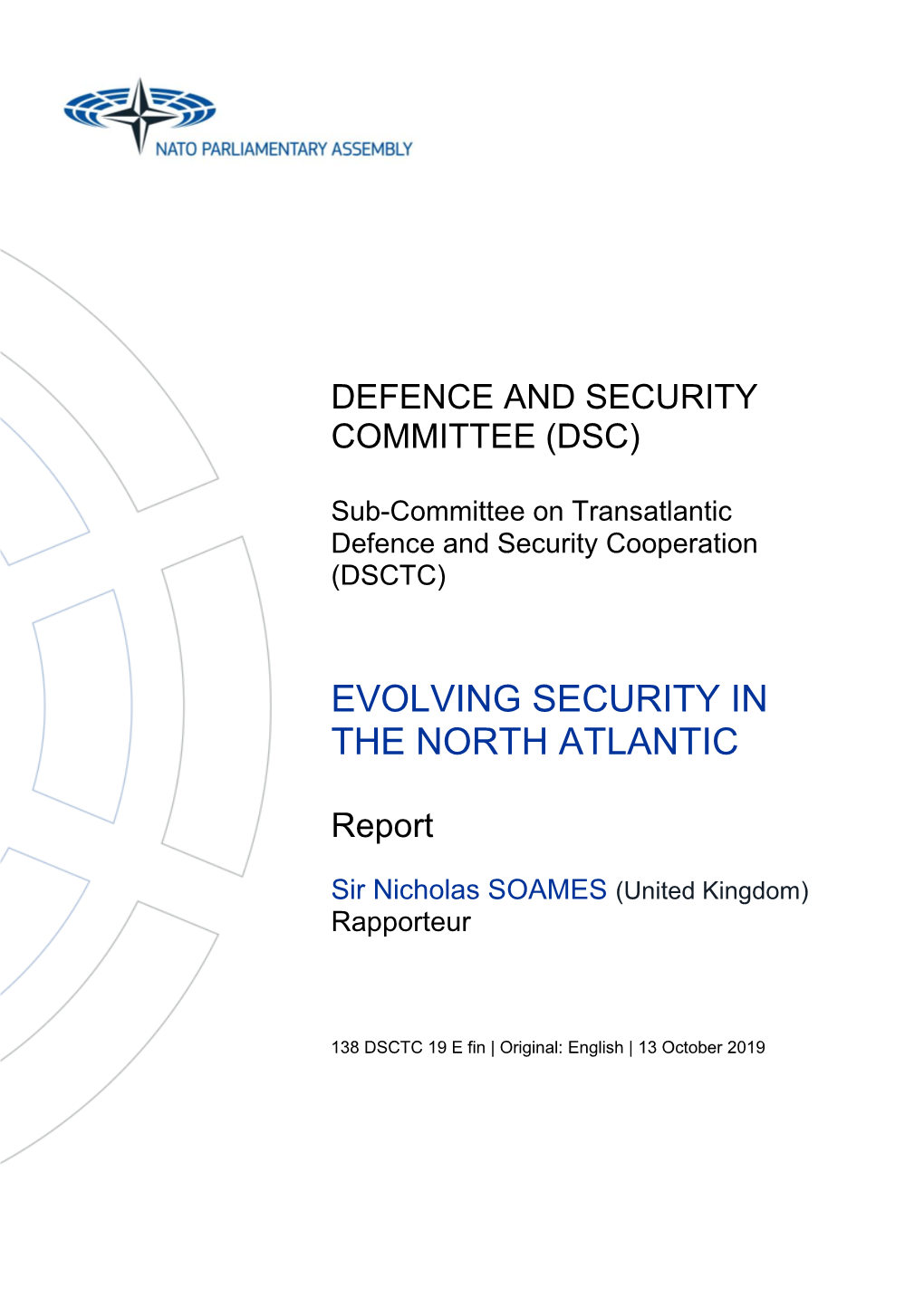 Evolving Security in the North Atlantic