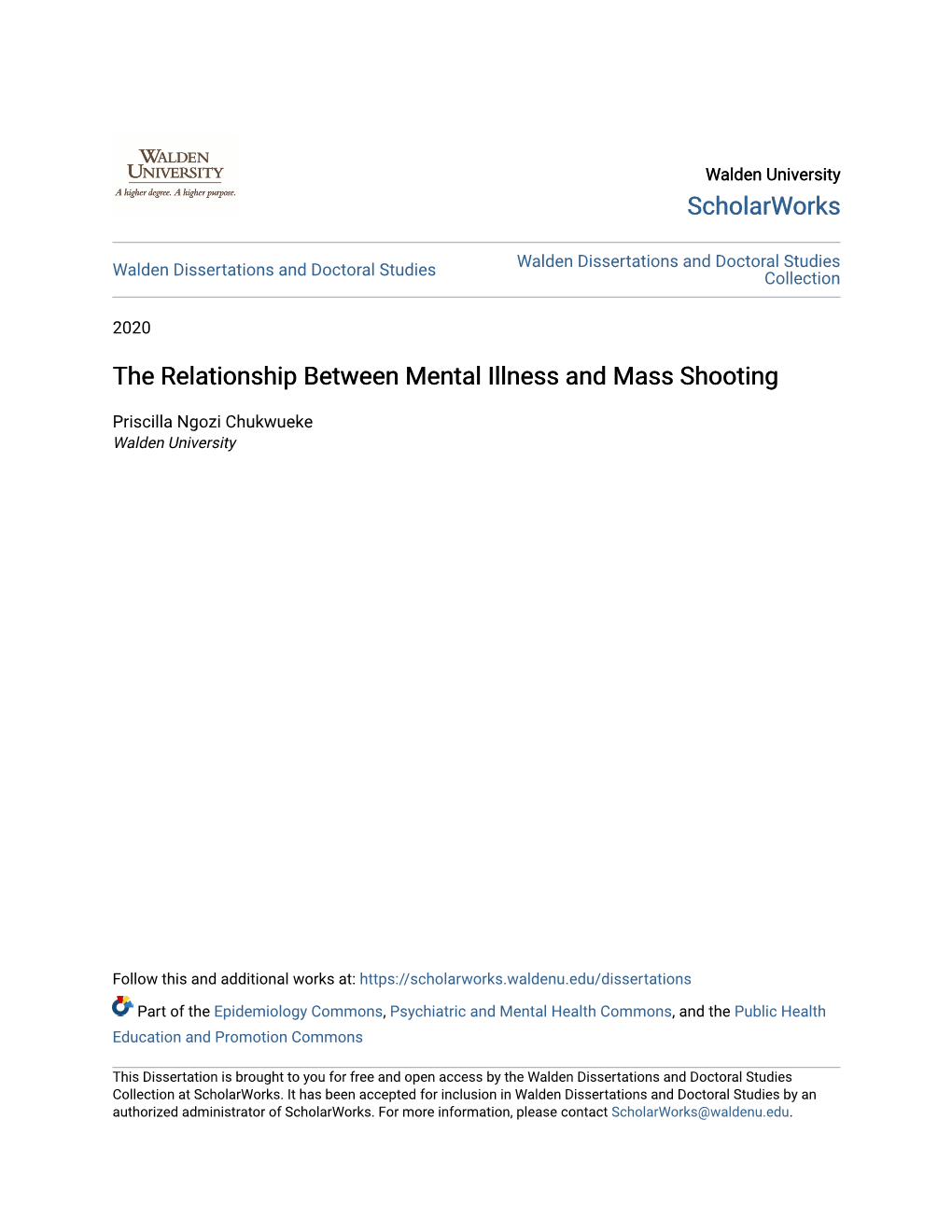 The Relationship Between Mental Illness and Mass Shooting