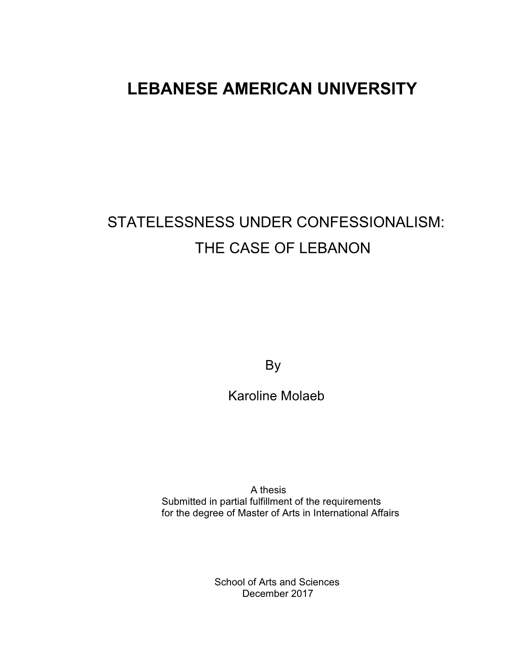 Chapter Four Subjugating the Lebanese
