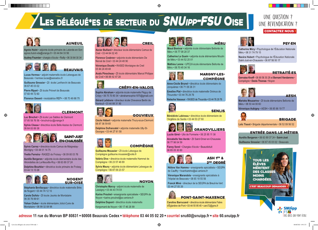 Carte Des Delegue-Es Snu60 - 2020 - 2021.Pdf