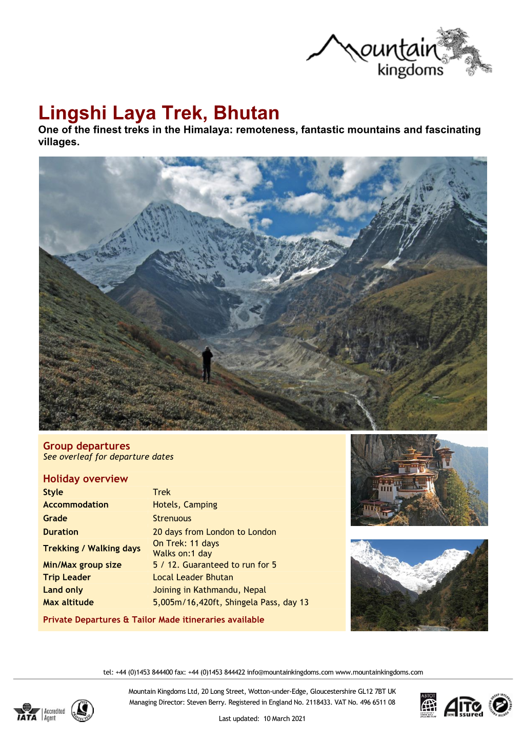 2021 Lingshi Laya Trek