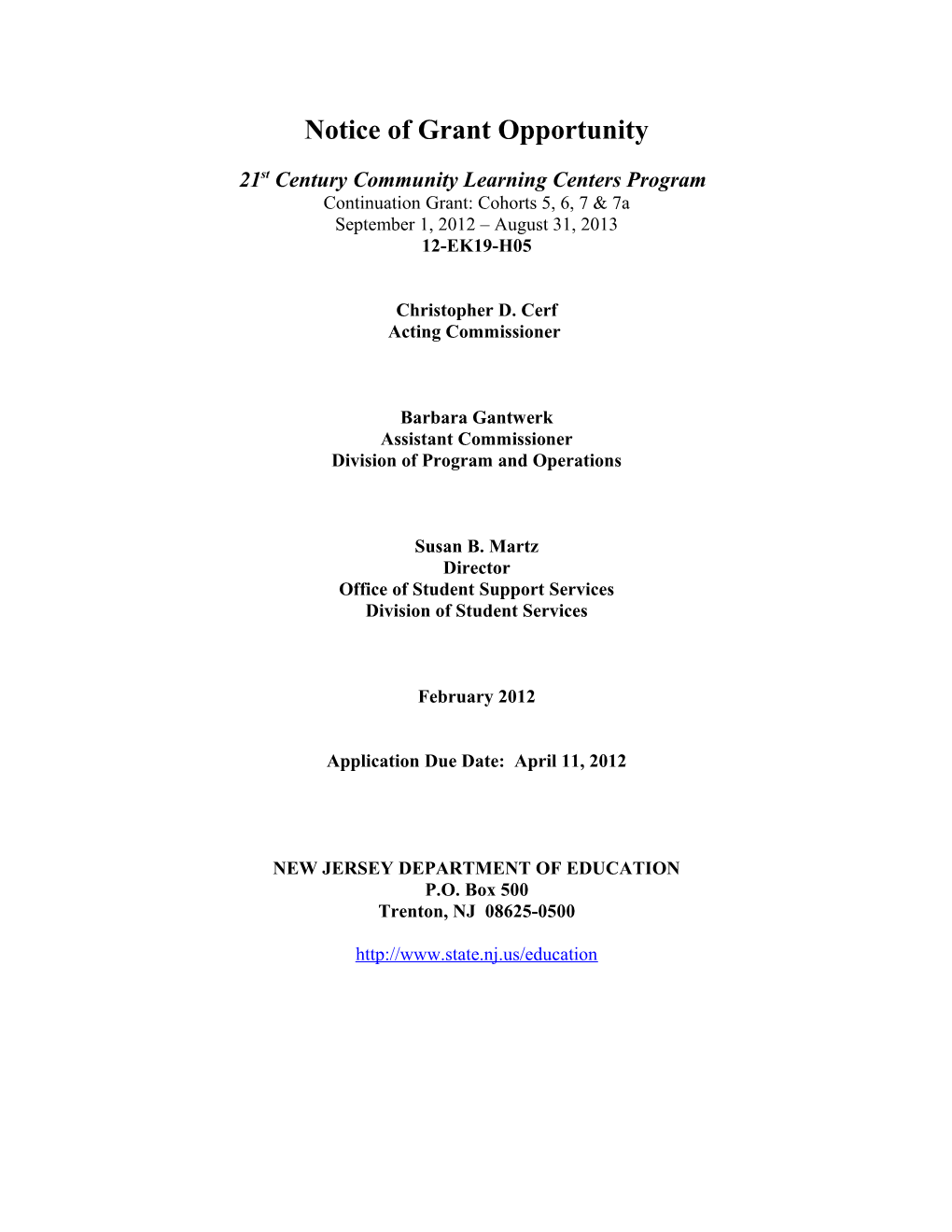 21St Century Community Learning Centers Program