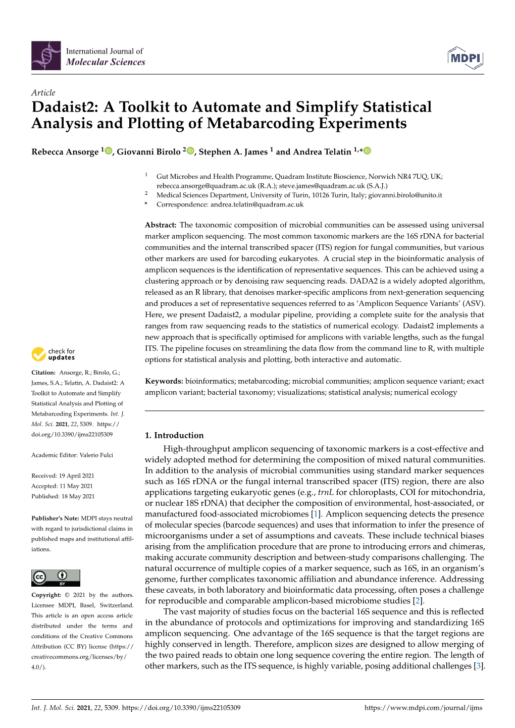 A Toolkit to Automate and Simplify Statistical Analysis and Plotting of Metabarcoding Experiments