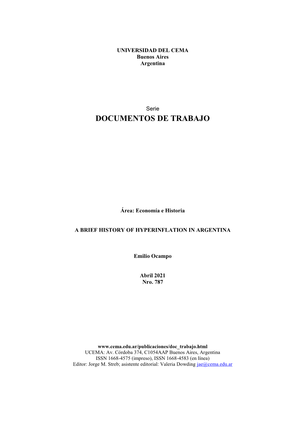 Documentos De Trabajo