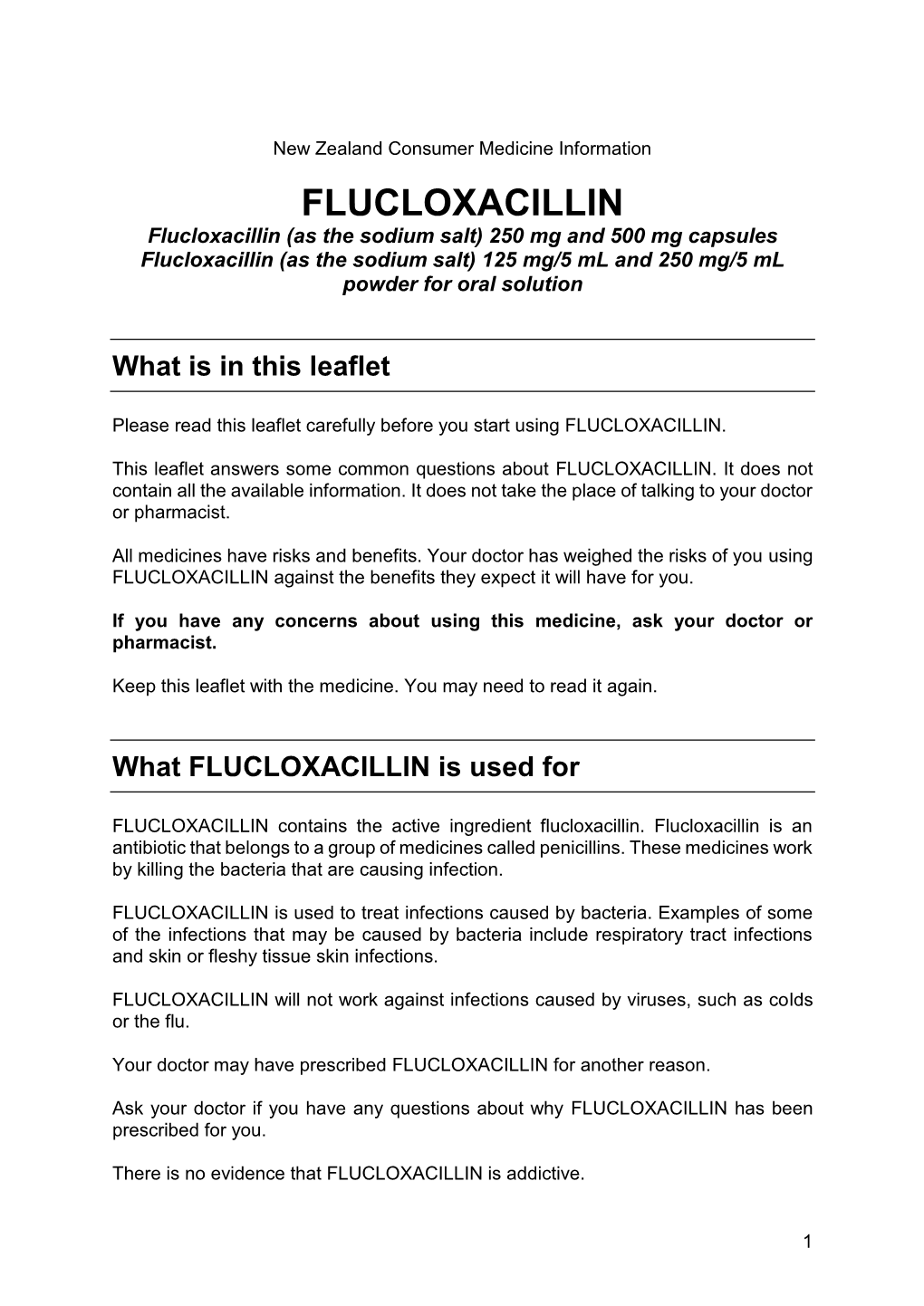 Flucloxacillin