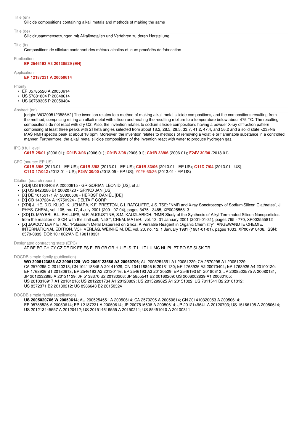 (En) Silicide Compositions Containing Alkali Metals and Methods of Making the Same