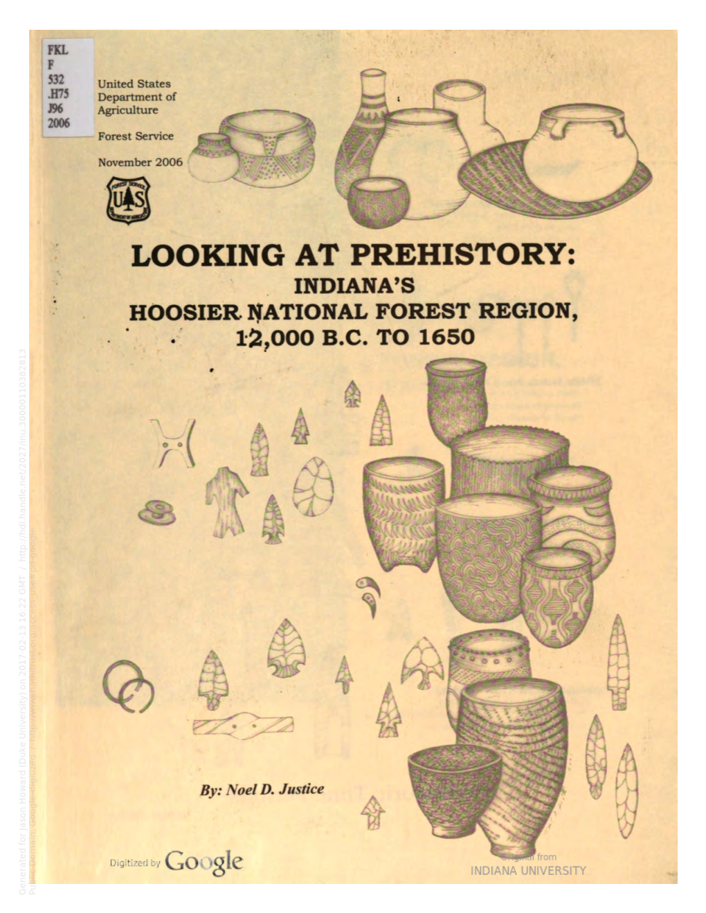 Looking at Prehistory: Indiana's Hoosier National Forest Region, 12,000 B.C