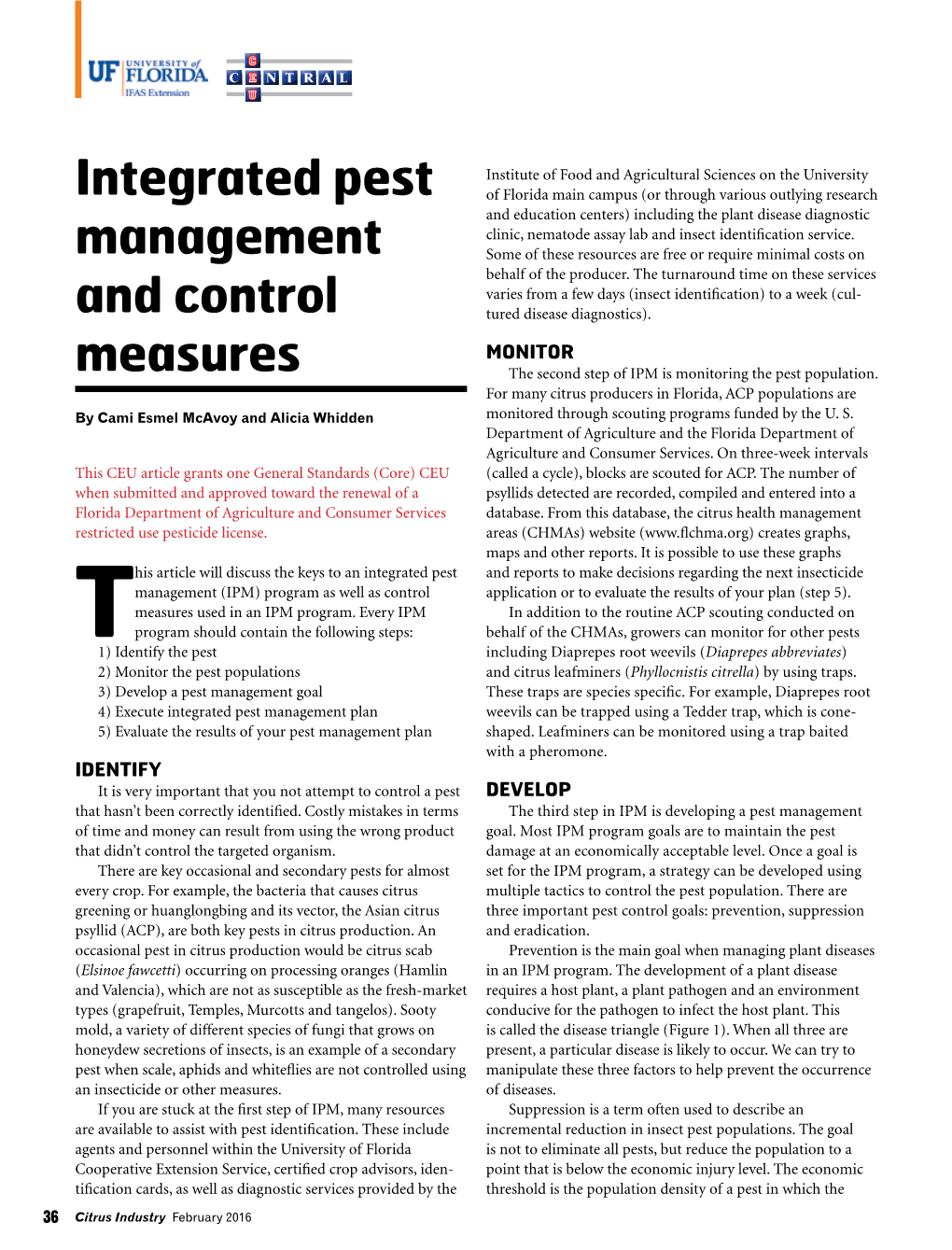 Integrated Pest Management and Control Measures