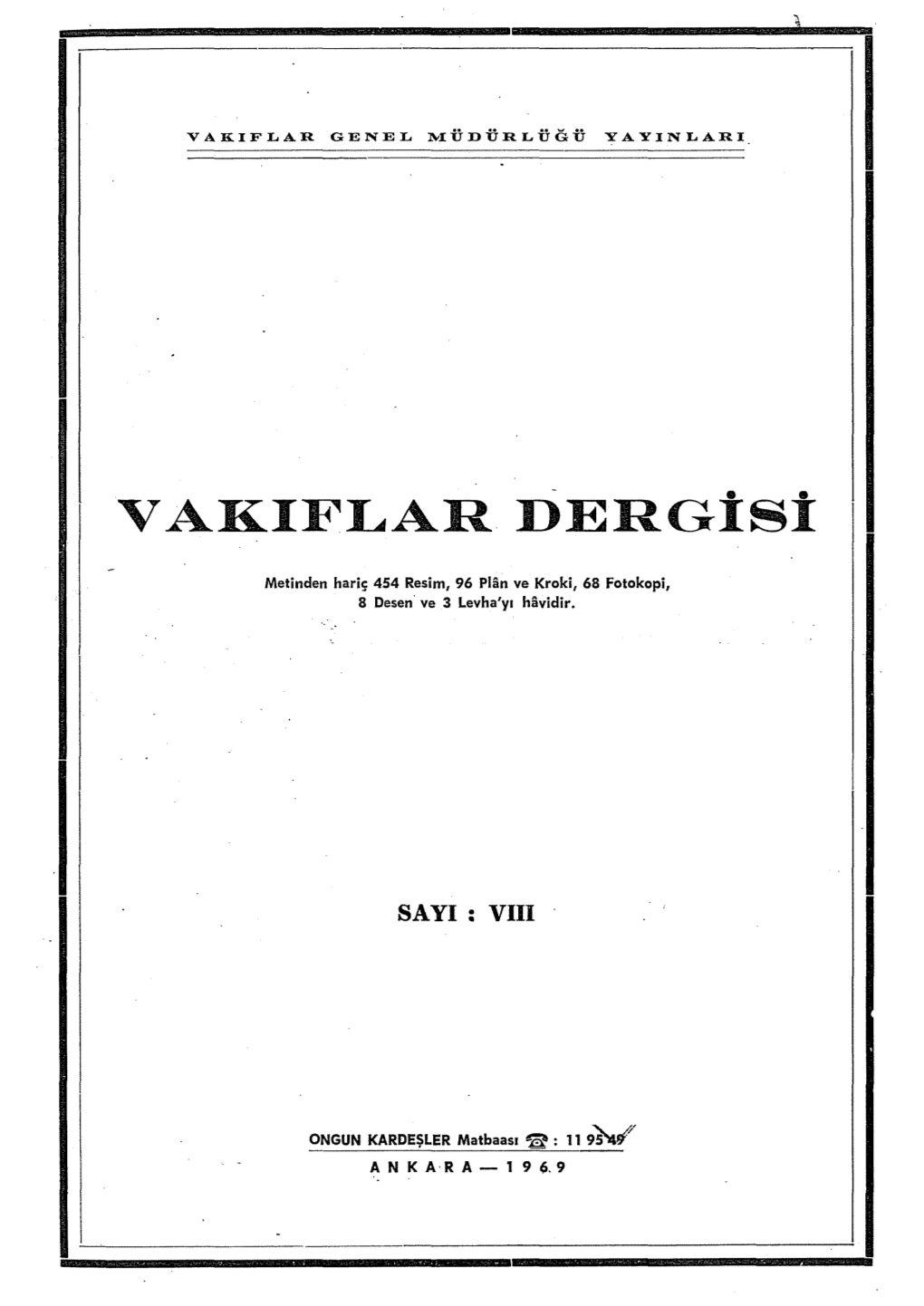 V Akiflar Dergisi