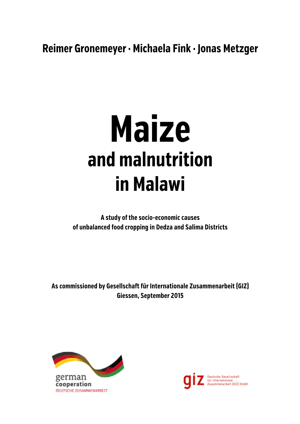 And Malnutrition in Malawi