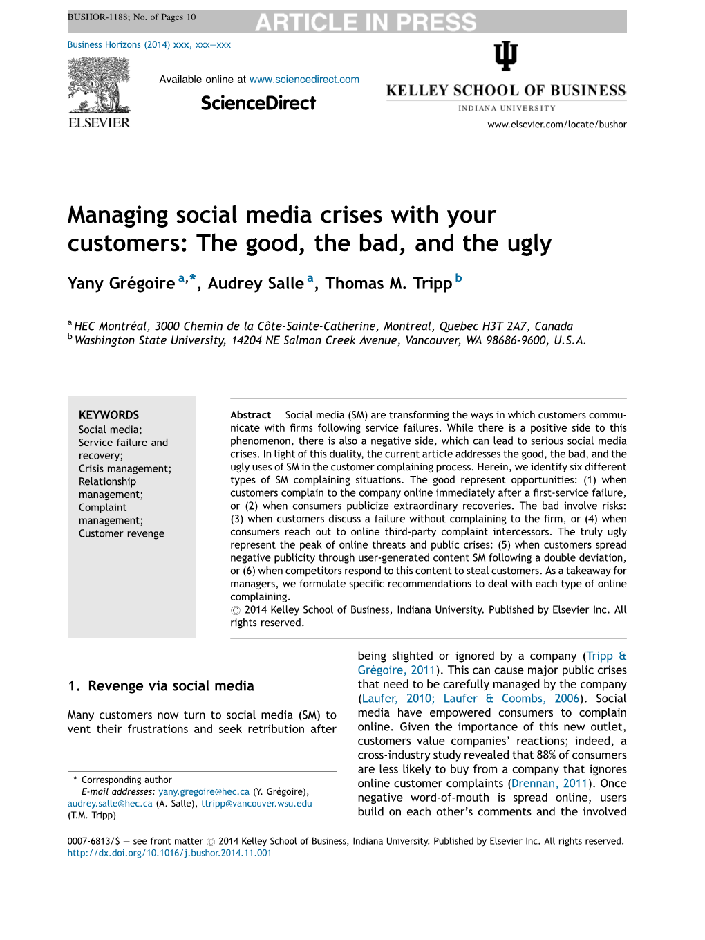 Managing Social Media Crises with Your Customers: the Good, the Bad, and the Ugly 3