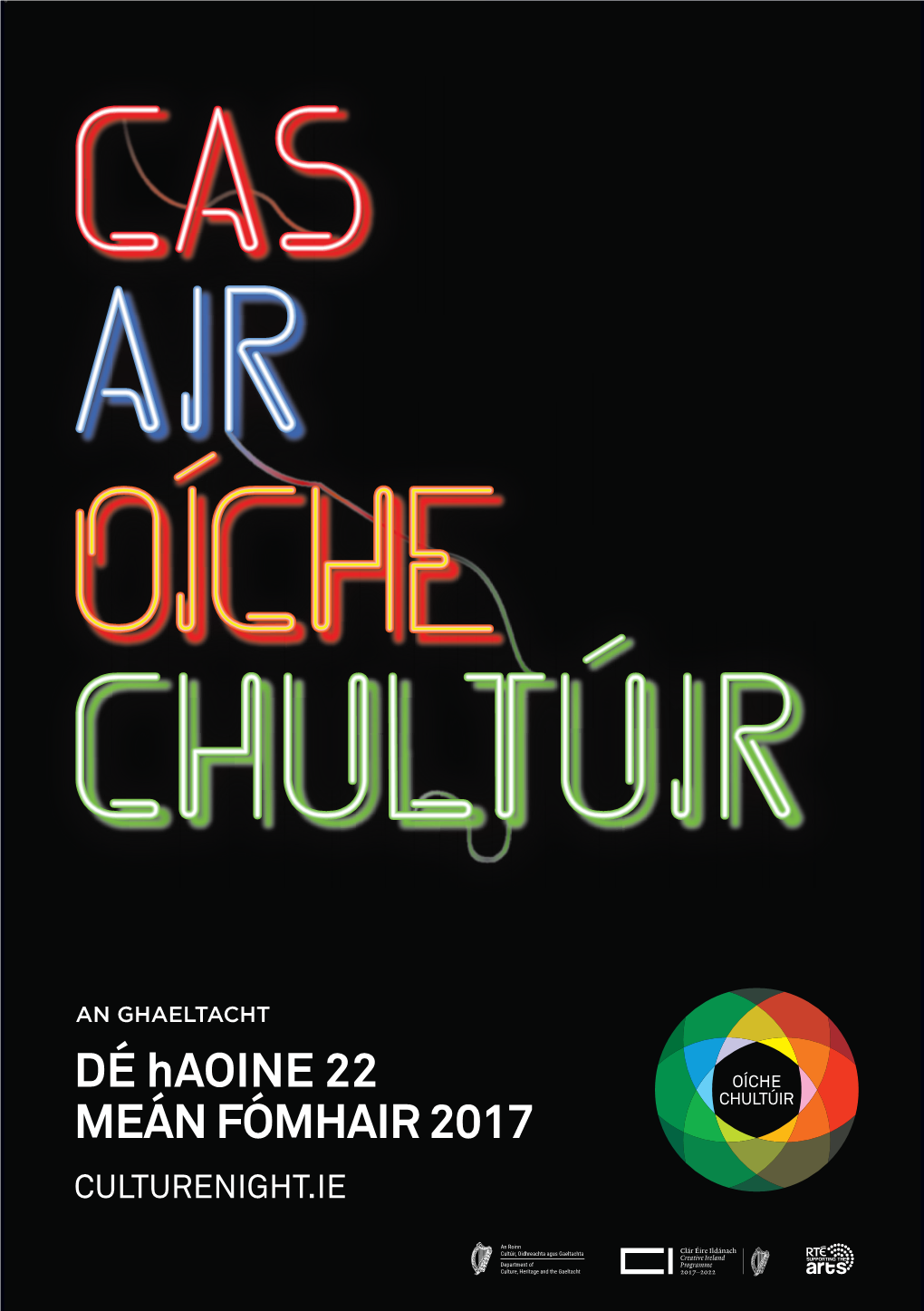 DÉ Haoine 22 MEÁN FÓMHAIR 2017 CULTURENIGHT.IE MUIREANN NIC AMHLAOIBH AMBASADÓIR OÍCHE CHULTÚIR NA GAELTACHTA the AMBASSADOR for CULTURE NIGHT in the GAELTACHT 2017