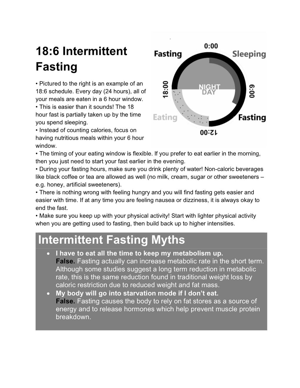 Intermittent Fasting Myths • I Have to Eat All the Time to Keep My Metabolism Up