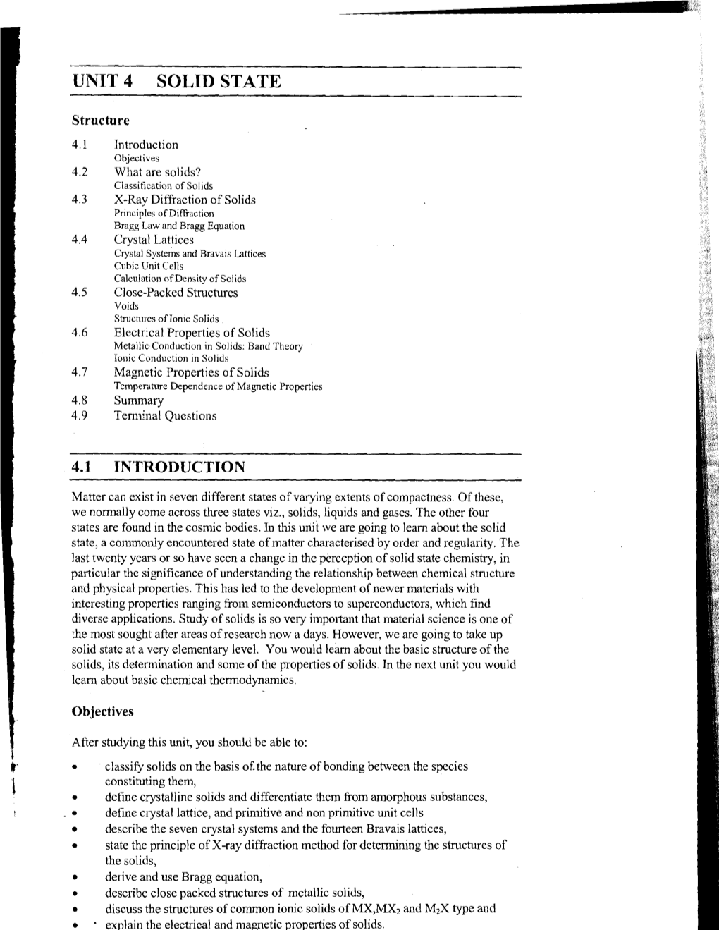 Unit 4 Solid State