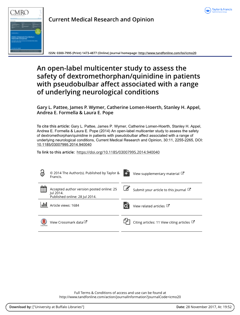 Pdf/Prescribing Information.Pdf [Last Accessed 14 March 2014] Served As an Expert Consultant in a Medicolegal Case