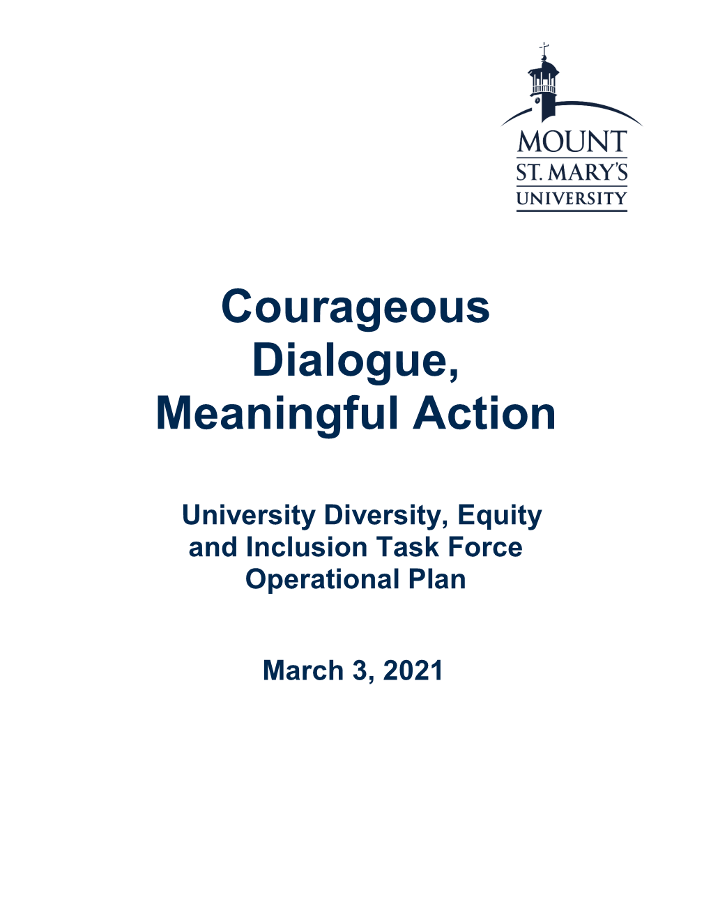 Courageous Dialogue, Meaningful Action