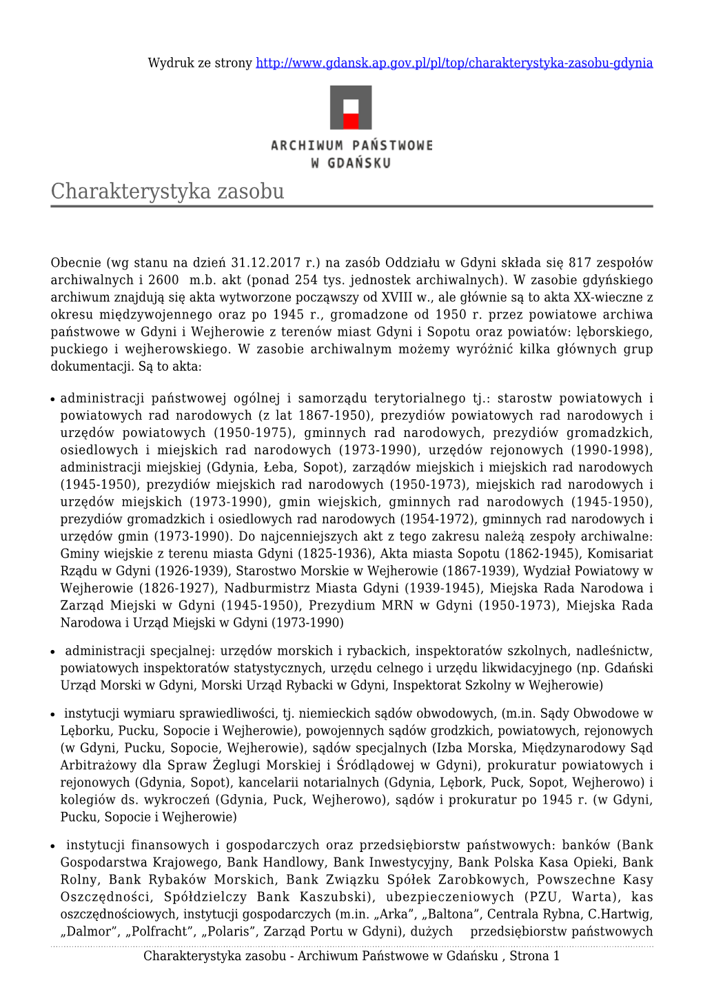 Charakterystyka Zasobu