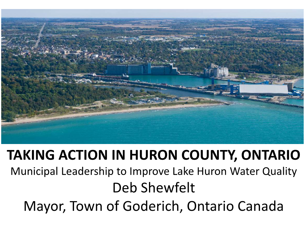 Taking Action in Huron County Ontario Water Quality