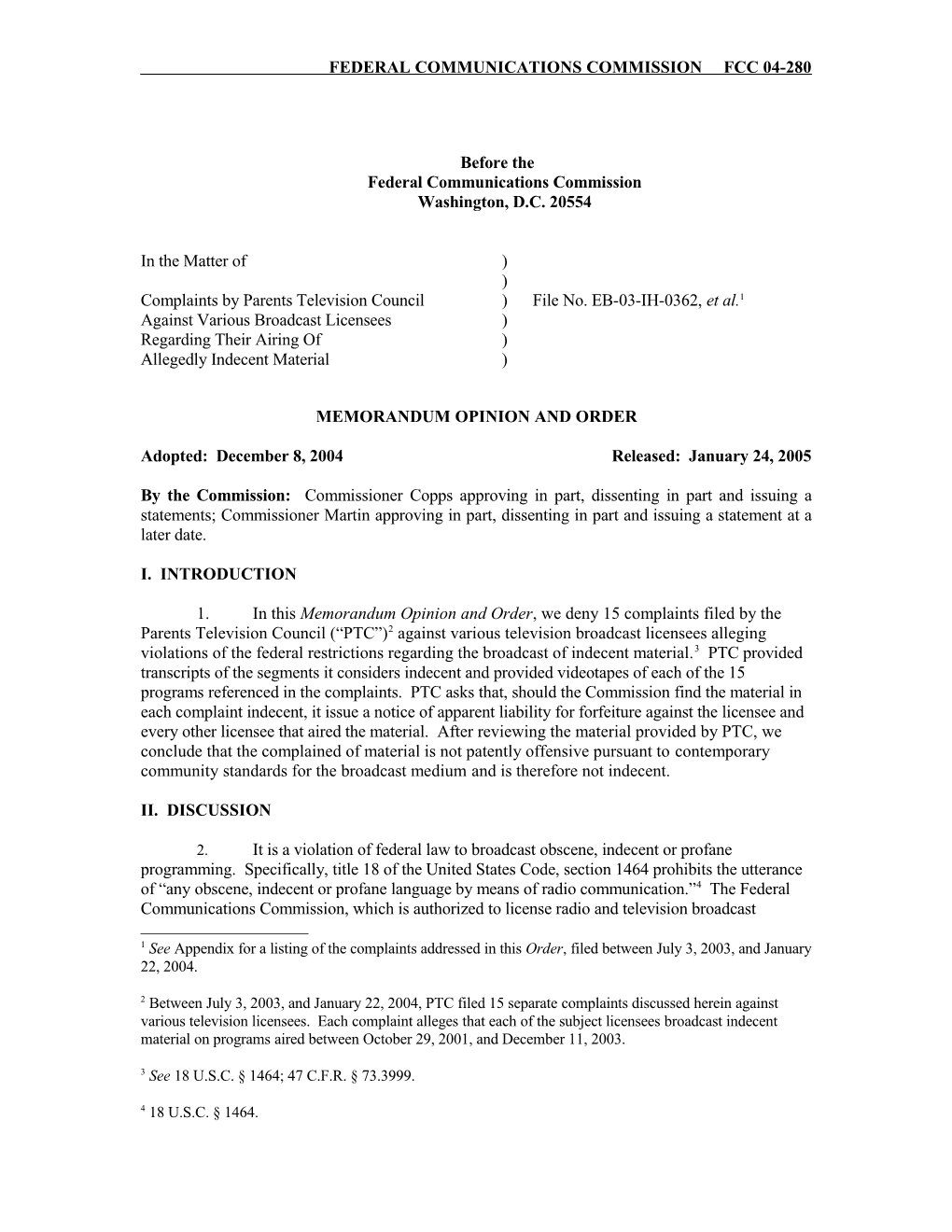 Federal Communications Commission s11