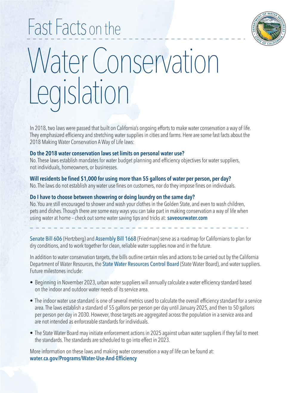 California Water Conservation Laws