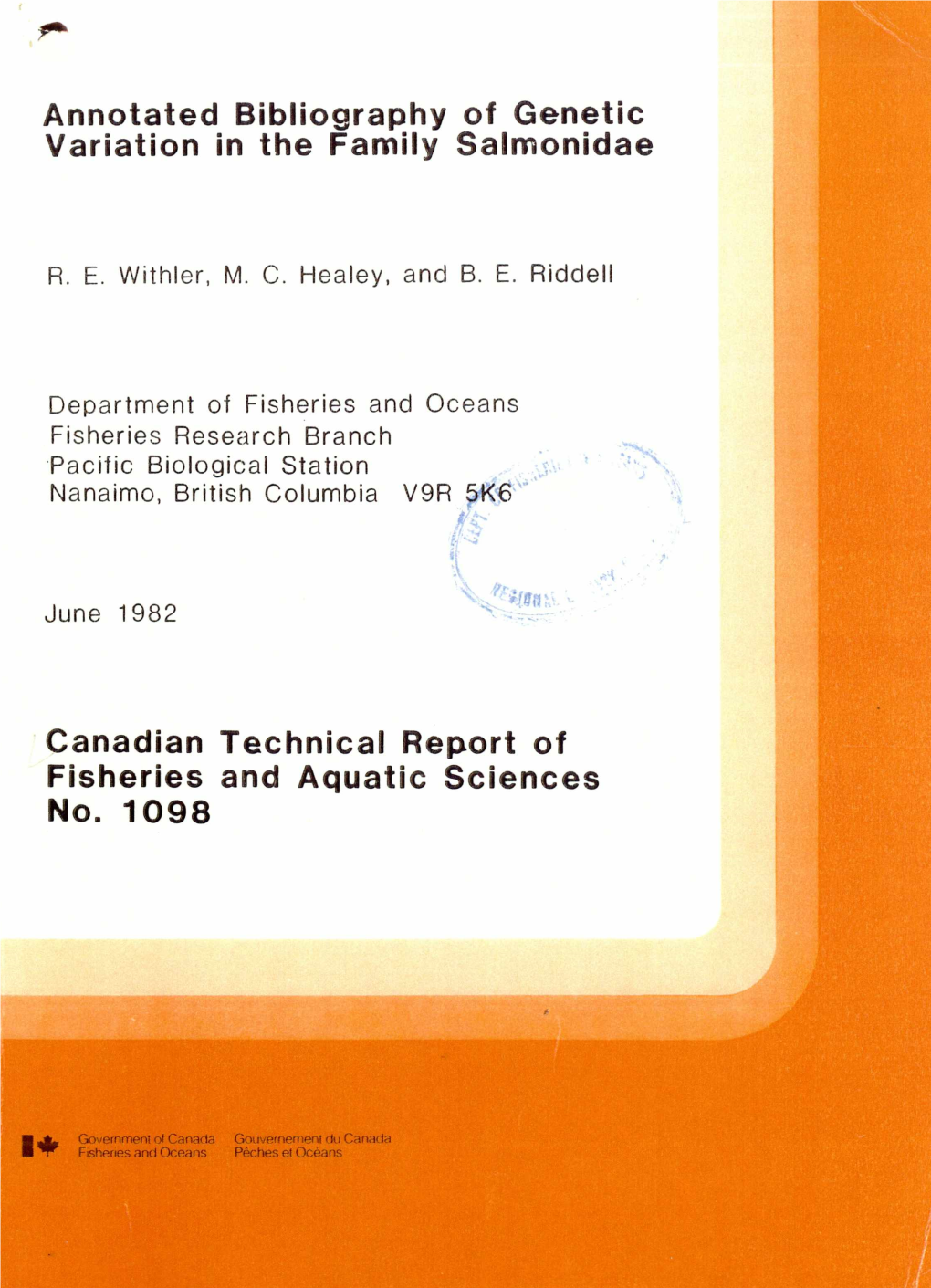 Annotated Bibliography of Genetic Variation in the Family Salmonidae