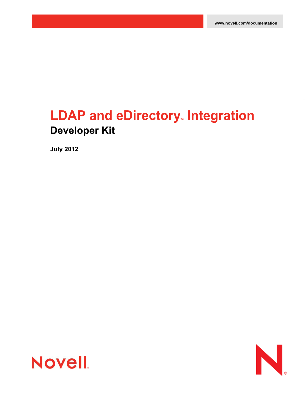 NDK: LDAP and Edirectory Integration LDAP and Edirectory Integration