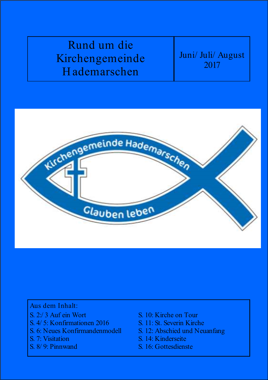 Rund Um Die Kirchengemeinde Hademarschen