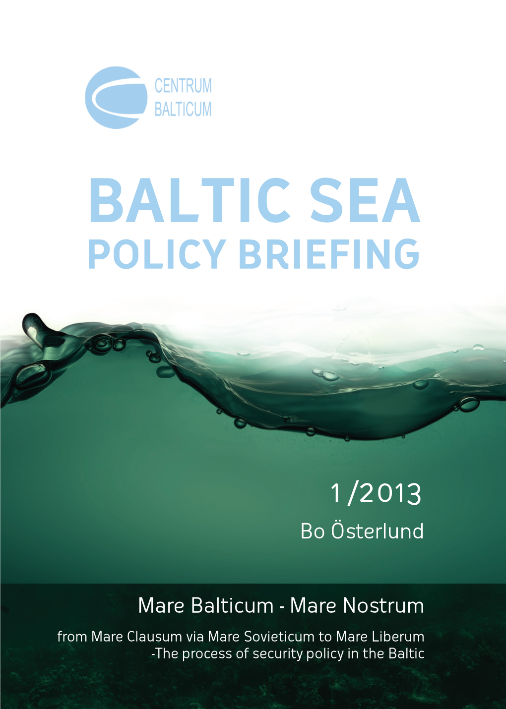 Baltic Sea Policy Briefing