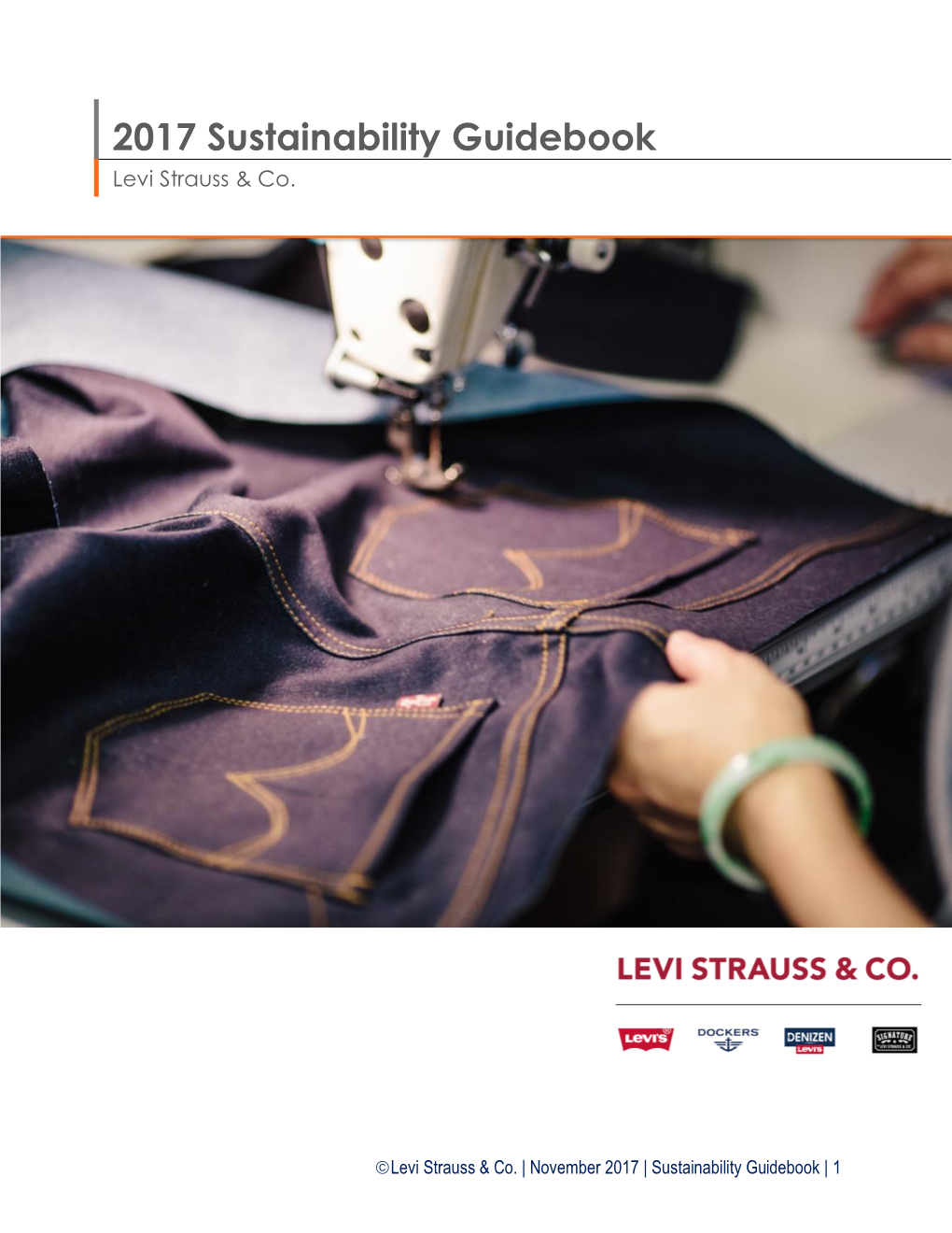 2017 Sustainability Guidebook Levi Strauss & Co