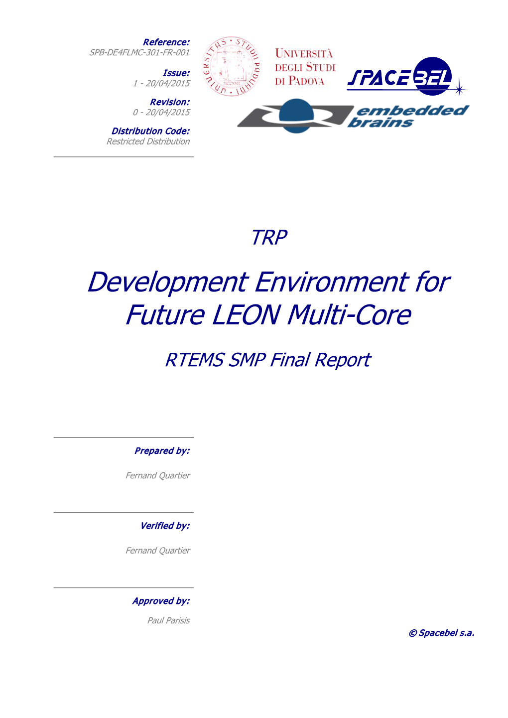 RTEMS SMP Final Report