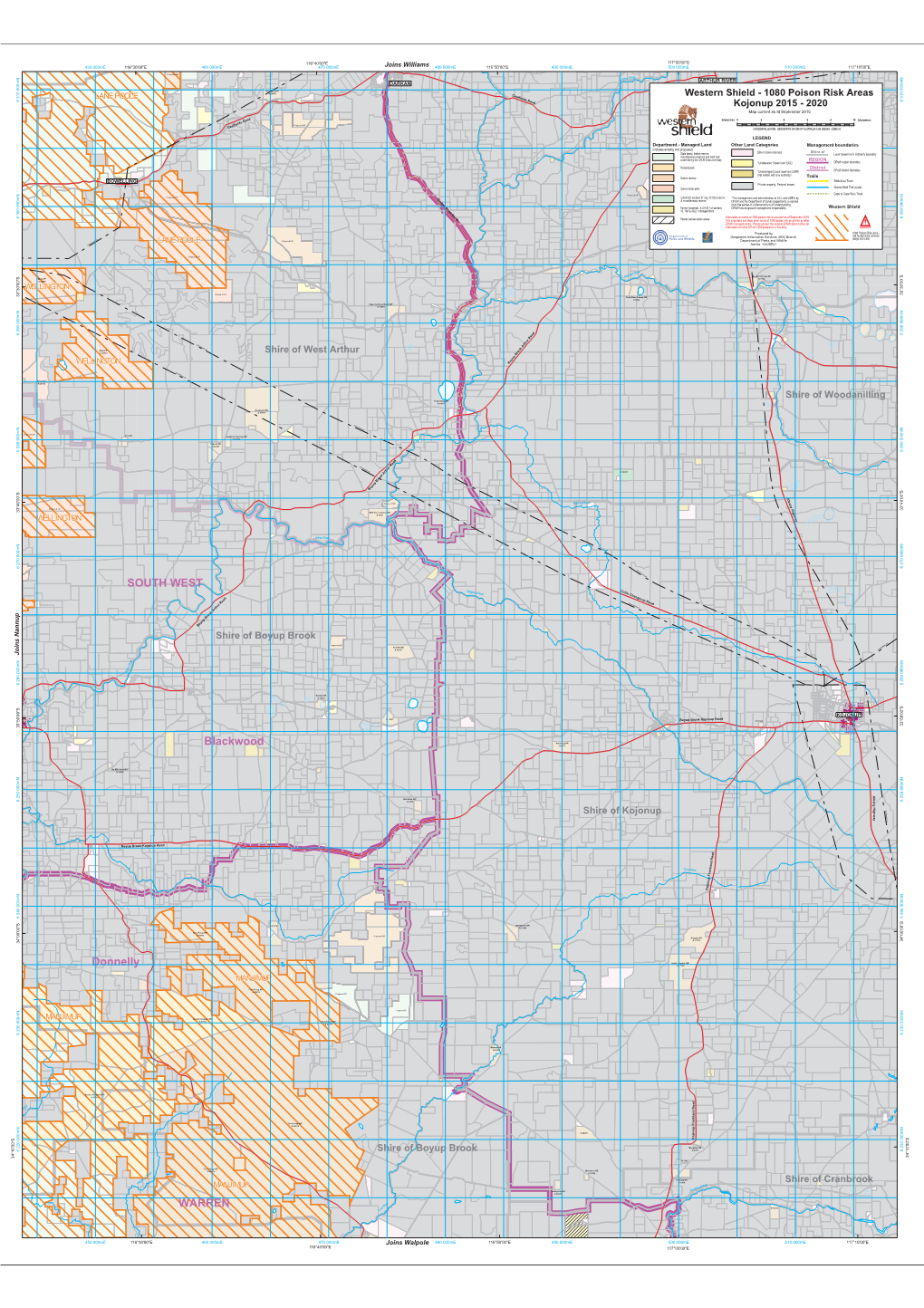 Kojonup 2015 - 2020 Map Current As at September 2016