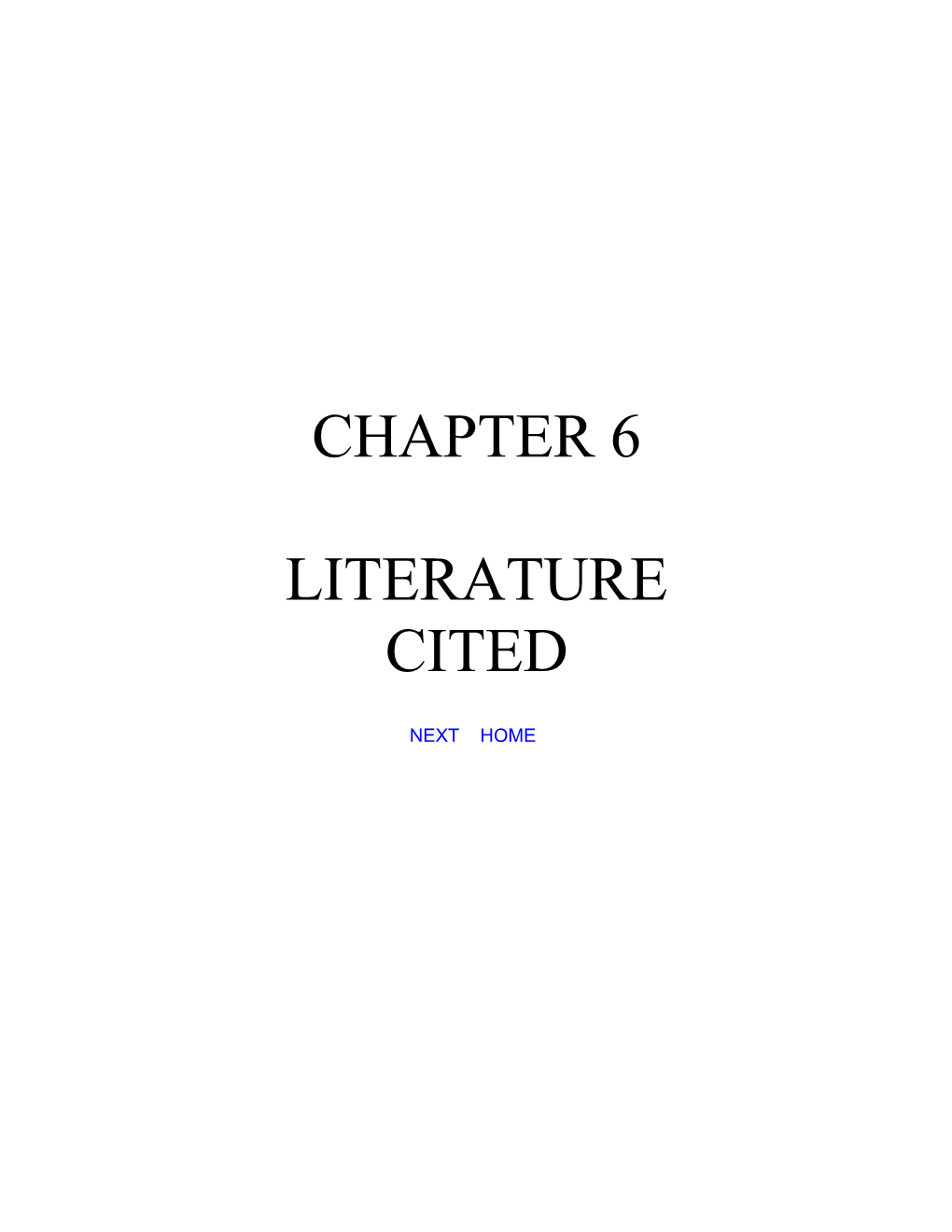 Chapter 6 Literature Cited Final EIS Ch