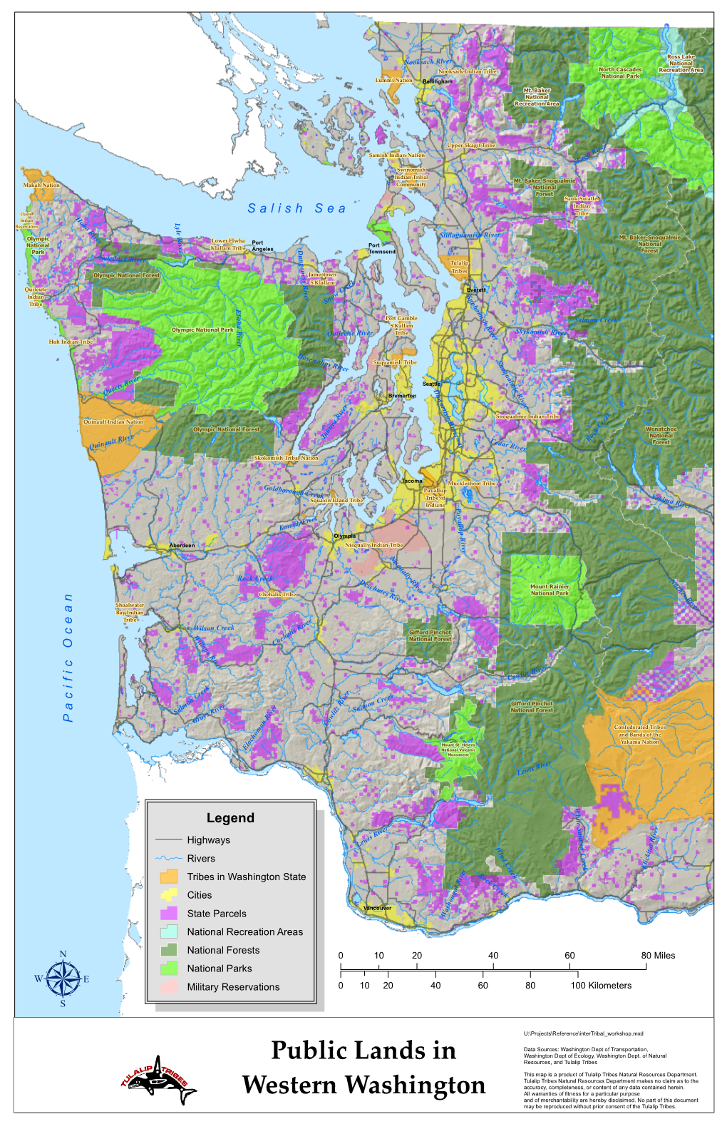 Western Washington Public and Tribal Lands