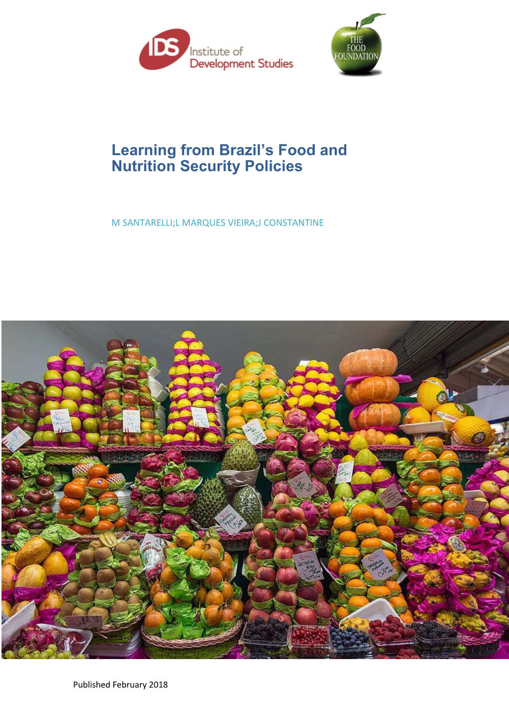 Learning from Brazil's Food and Nutrition Security Policies