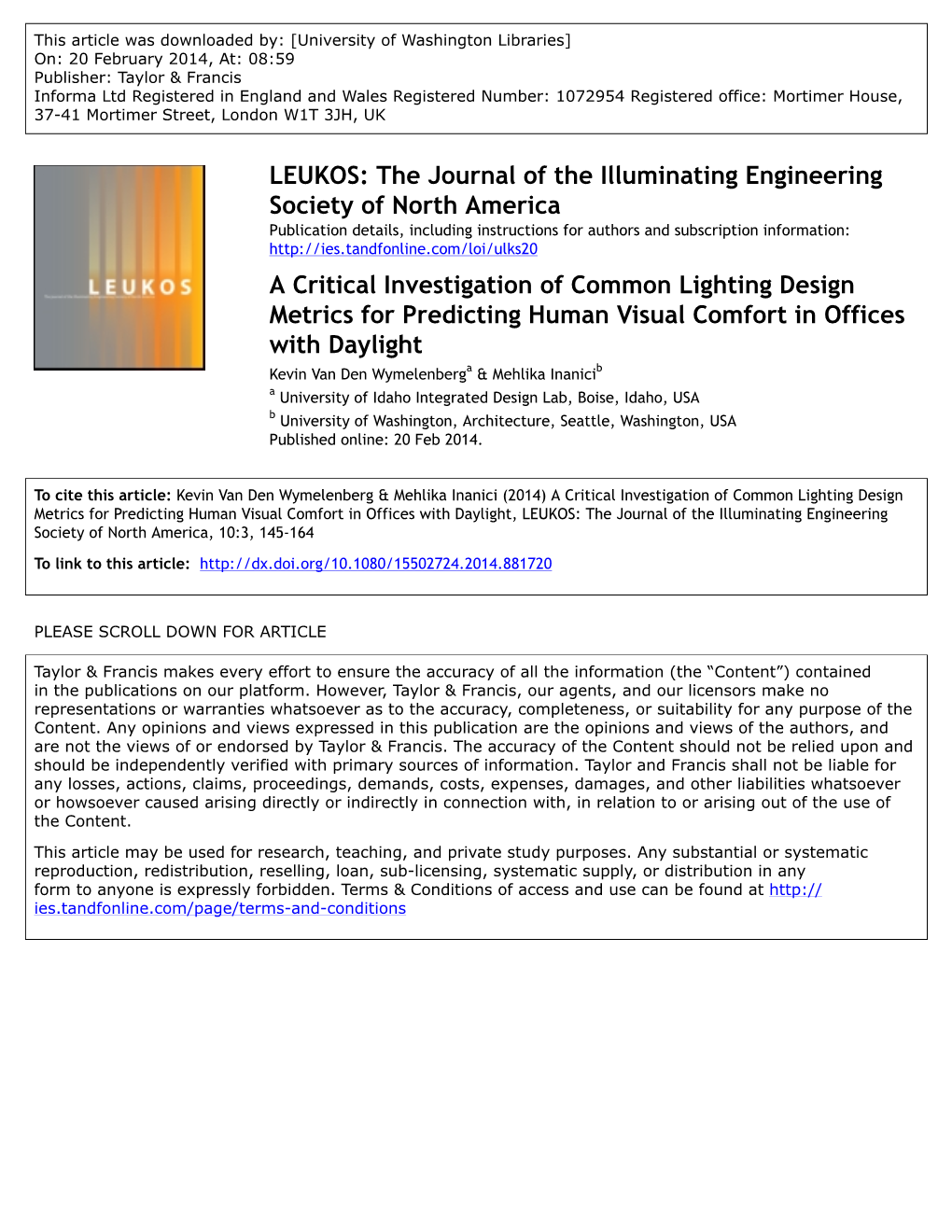 A Critical Investigation of Common Lighting Design Metrics For