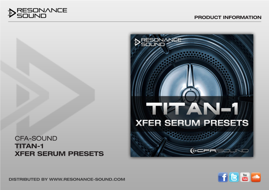 Titan-1 Xfer Serum Presets