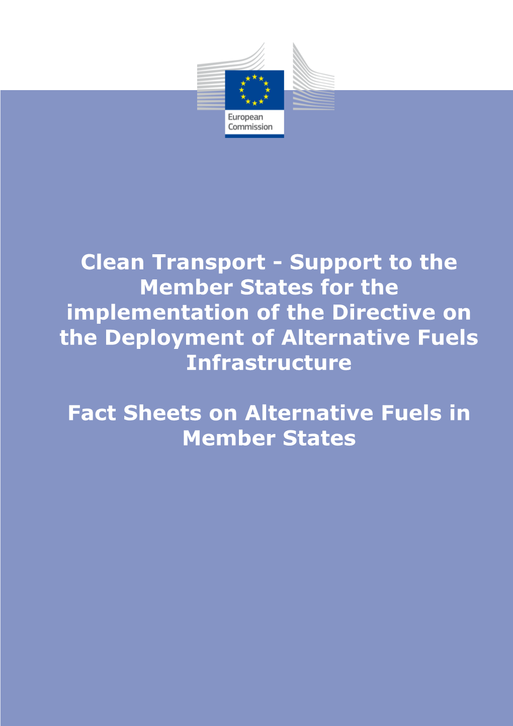 Fact Sheets on Alternative Fuels in Member States