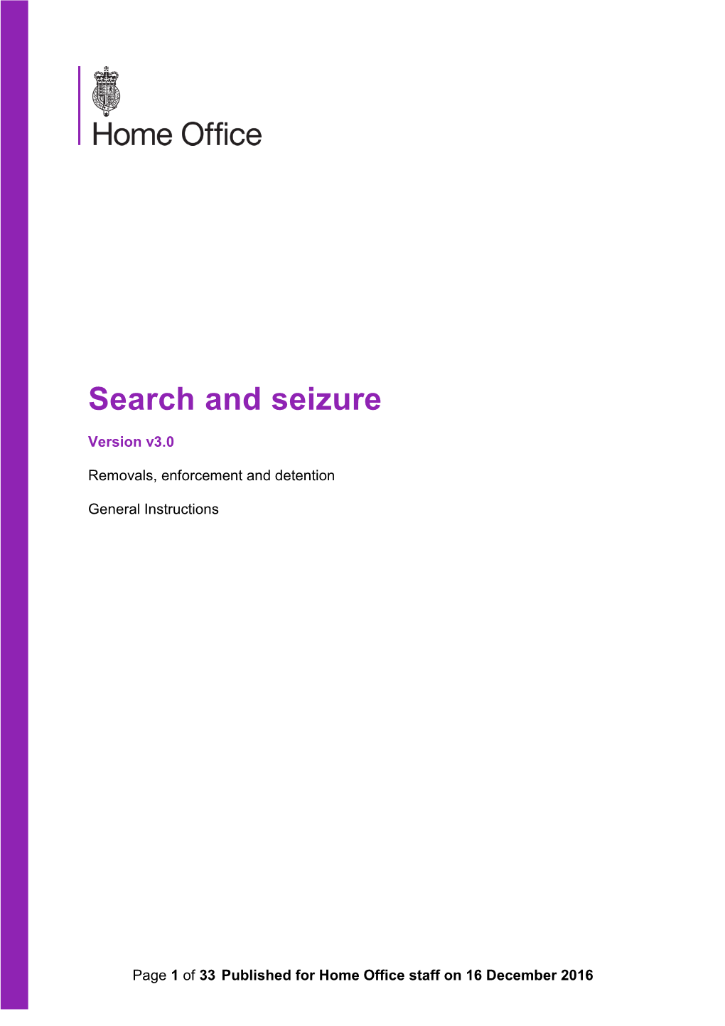 Search and Seizure