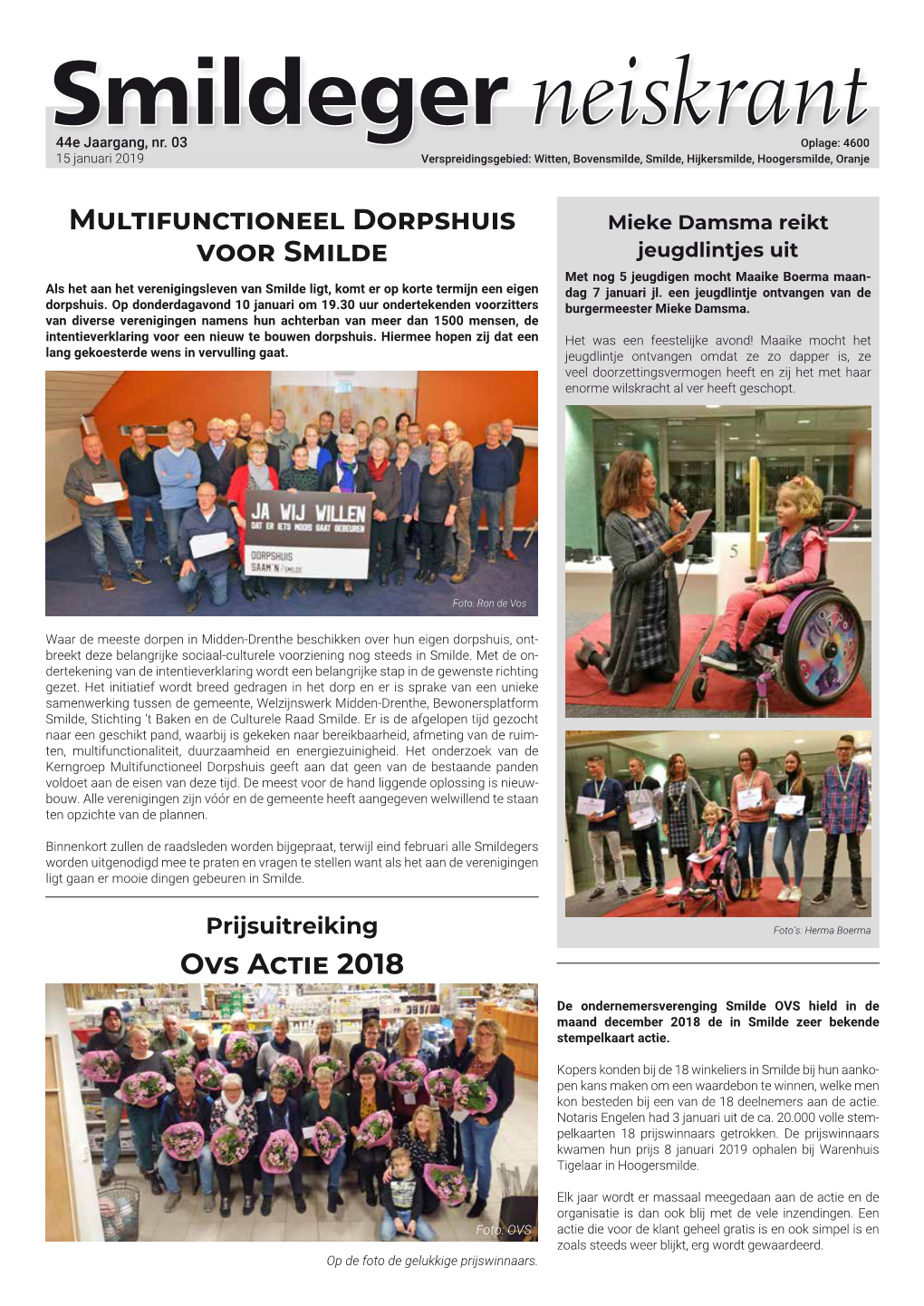 Multifunctioneel Dorpshuis Voor Smilde Ovs Actie 2018