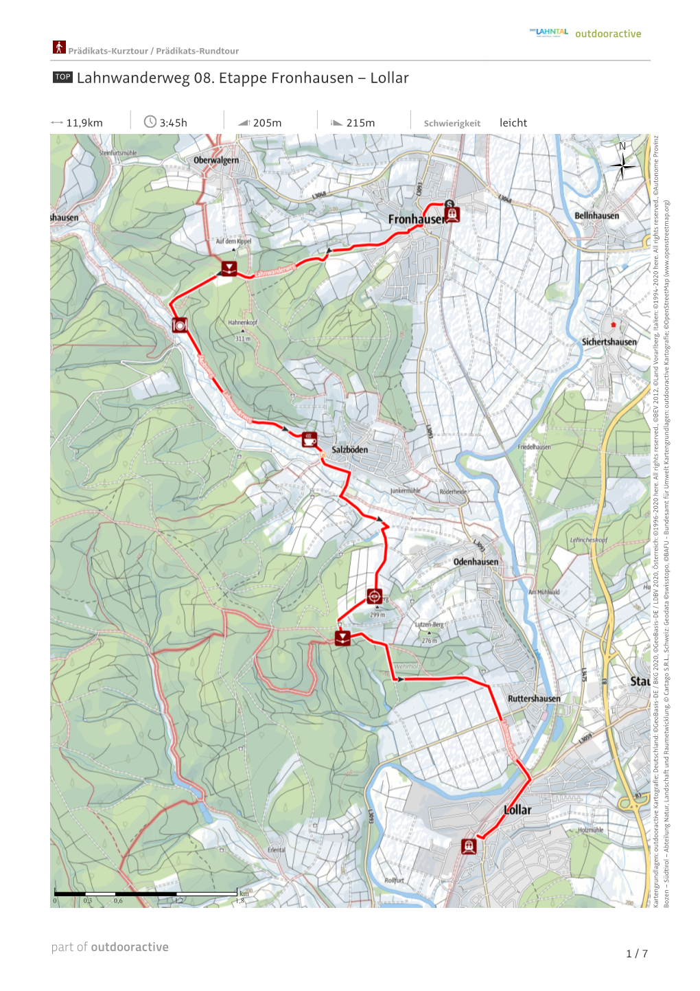 Lahnwanderweg 08. Etappe Fronhausen – Lollar