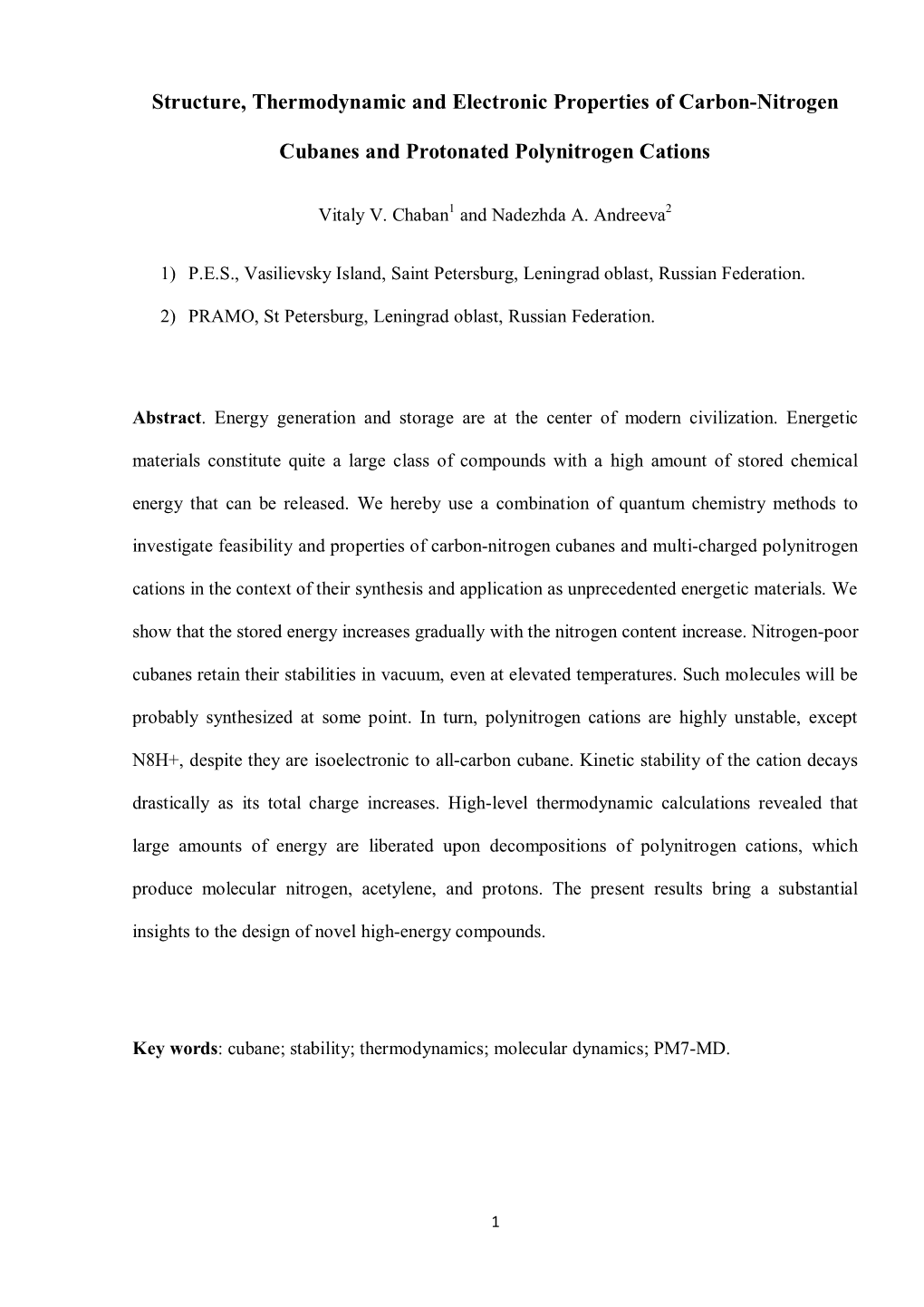 Structure, Thermodynamic and Electronic Properties of Carbon-Nitrogen