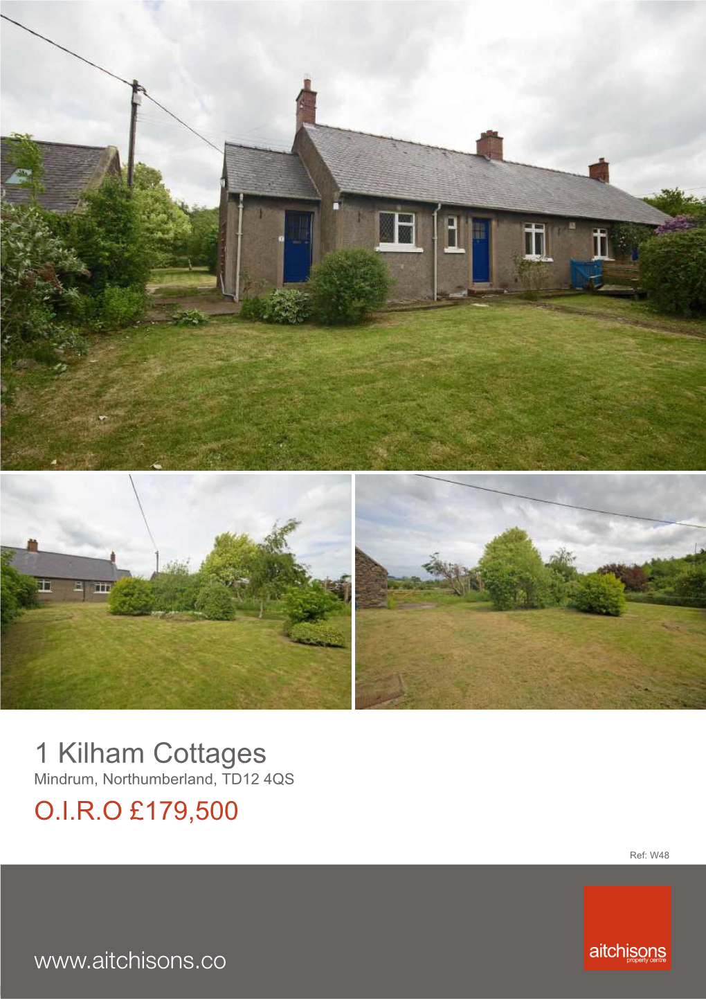 1 Kilham Cottages Mindrum, Northumberland, TD12 4QS O.I.R.O £179,500