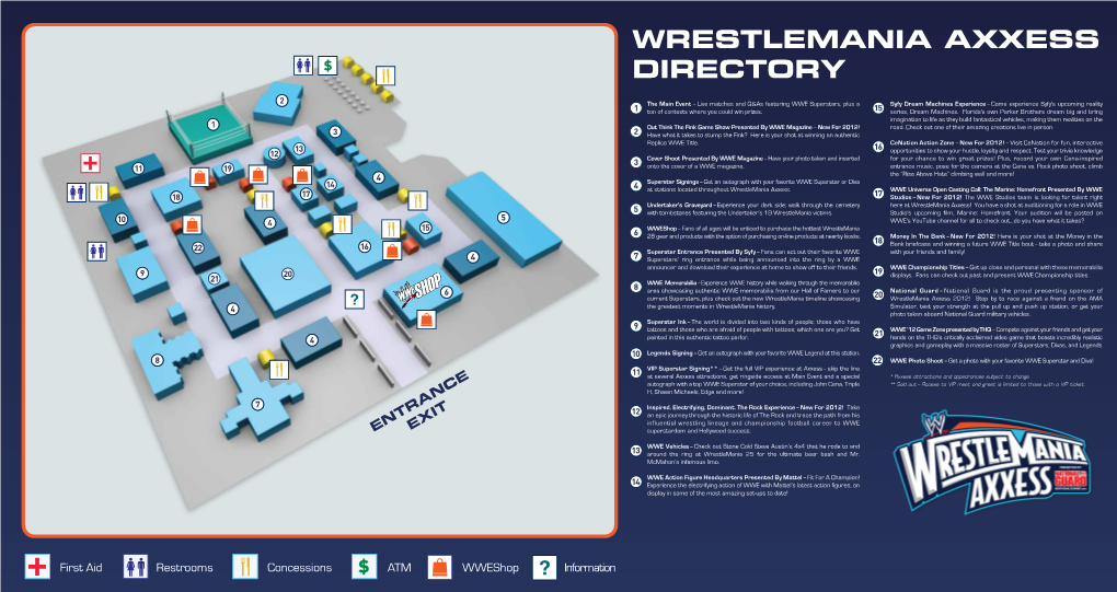 Wrestlemania Axxess Directory